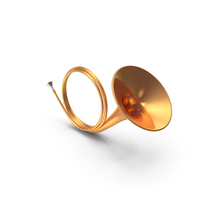 Copper Hunting Horn PNG & PSD Images