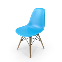 Eames Plastic Side Chair DSW Aquamarine PNG & PSD Images