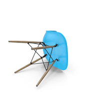 Fallen Eames Plastic Side Chair Aquamarine PNG & PSD Images