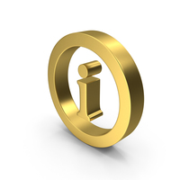 Gold Information Symbol PNG & PSD Images