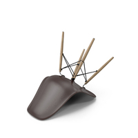 Fallen Eames Plastic Side Chair Chocolate PNG & PSD Images