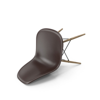 Fallen Eames Plastic Side Chair Chocolate PNG & PSD Images