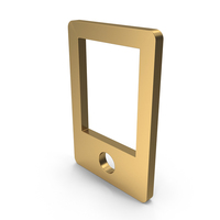 Icon Smartphone Gold PNG & PSD Images