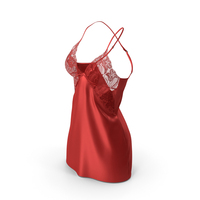 Lace Women Chemise Red PNG & PSD Images