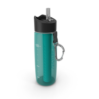 LifeStraw Go Advanced Water Filter Bottle Turquoise PNG & PSD Images