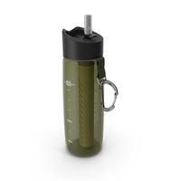 LifeStraw Go Water Filter Bottle With Integrated Filter Straw PNG & PSD Images