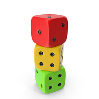 Colorful Dices PNG & PSD Images
