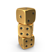 Gold Dices PNG & PSD Images