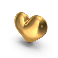 Gold Heart PNG & PSD Images