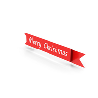 Christmas Ribbon Banner PNG & PSD Images