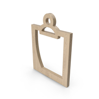 Wooden Clipboard Icon PNG & PSD Images