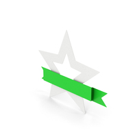 Green Star Banner PNG & PSD Images