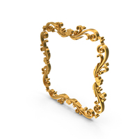 Box Border Frame Design Gold PNG & PSD Images