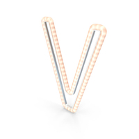 Christmas LED Garland Letter V PNG & PSD Images