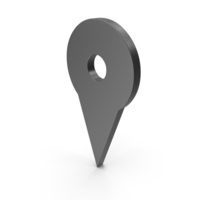 Icon Pin Black PNG & PSD Images