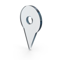 Glass Location Pin Icon PNG & PSD Images