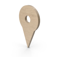 Wood Location Pin Icon PNG & PSD Images