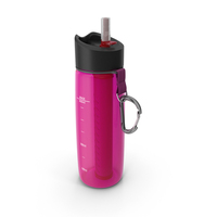Personal Water Bottle with Filter Red PNG & PSD Images