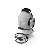 Pilot Headset With Mannequin Head PNG & PSD Images