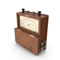Retro Portable Watt Meter PNG & PSD Images