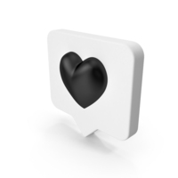 White Square Like Heart Symbol PNG & PSD Images