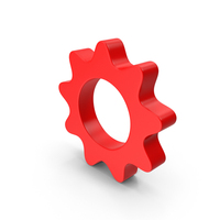 Soft Red Gear PNG & PSD Images