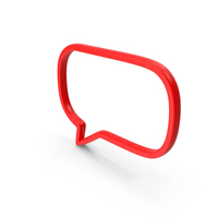 Red Talk Empty Icon PNG & PSD Images