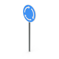 Roundabout Road Sign PNG & PSD Images