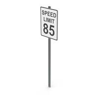 Speed Limit 85 Road Sign PNG & PSD Images