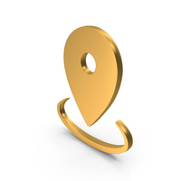 Pin location Icon Gold PNG & PSD Images