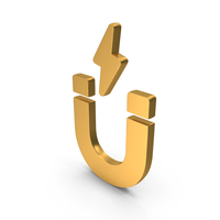 Magnet Icon Gold PNG & PSD Images