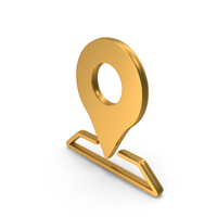 Map Location Pointer Map Route Icon Gold PNG & PSD Images