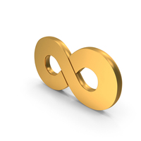 Gold Infinity Icon PNG & PSD Images