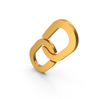Linking Chain User Interface Icon Gold PNG & PSD Images