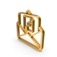 Email Icon Gold PNG & PSD Images