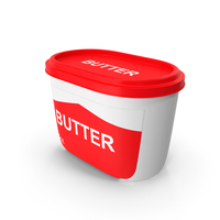 Butter 15oz Jar Red Generic Label PNG & PSD Images