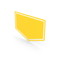 Ribbon Label Yellow PNG & PSD Images