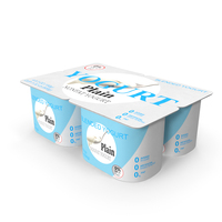 Generic Plain Label Yogurt Container PNG & PSD Images