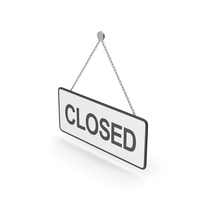 Hanging Closed Sign PNG & PSD Images