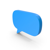 Talk Icon Blue PNG & PSD Images