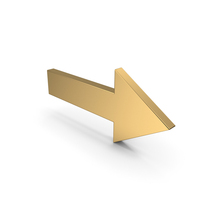 Icon Arrow Right Gold PNG & PSD Images