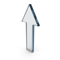 Glass Up Arrow Icon PNG & PSD Images