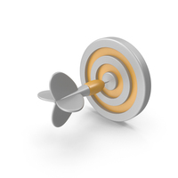 Target Hit Yellow White PNG & PSD Images