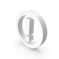 White Exclamation Mark Icon PNG & PSD Images