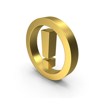 EXCLAMATION MARK ICON GOLD PNG & PSD Images