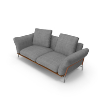 Grey Ambroeus Double Sofa PNG & PSD Images