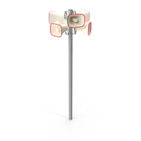 Horn Speakers Megaphone On A Pole PNG & PSD Images