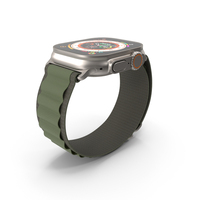 Apple Watch Ultra Alpine Loop Green PNG & PSD Images