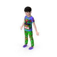 Asian Child Boy In Spiderman Tshirt PNG & PSD Images
