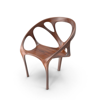 Modern Chair Walnut Wood PNG & PSD Images